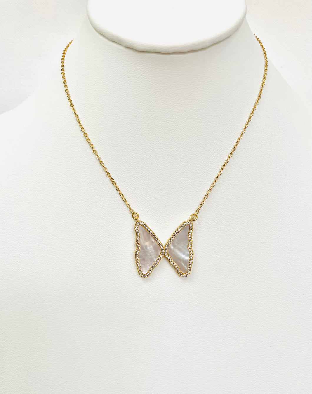 N4 MOP Butterfly Necklace